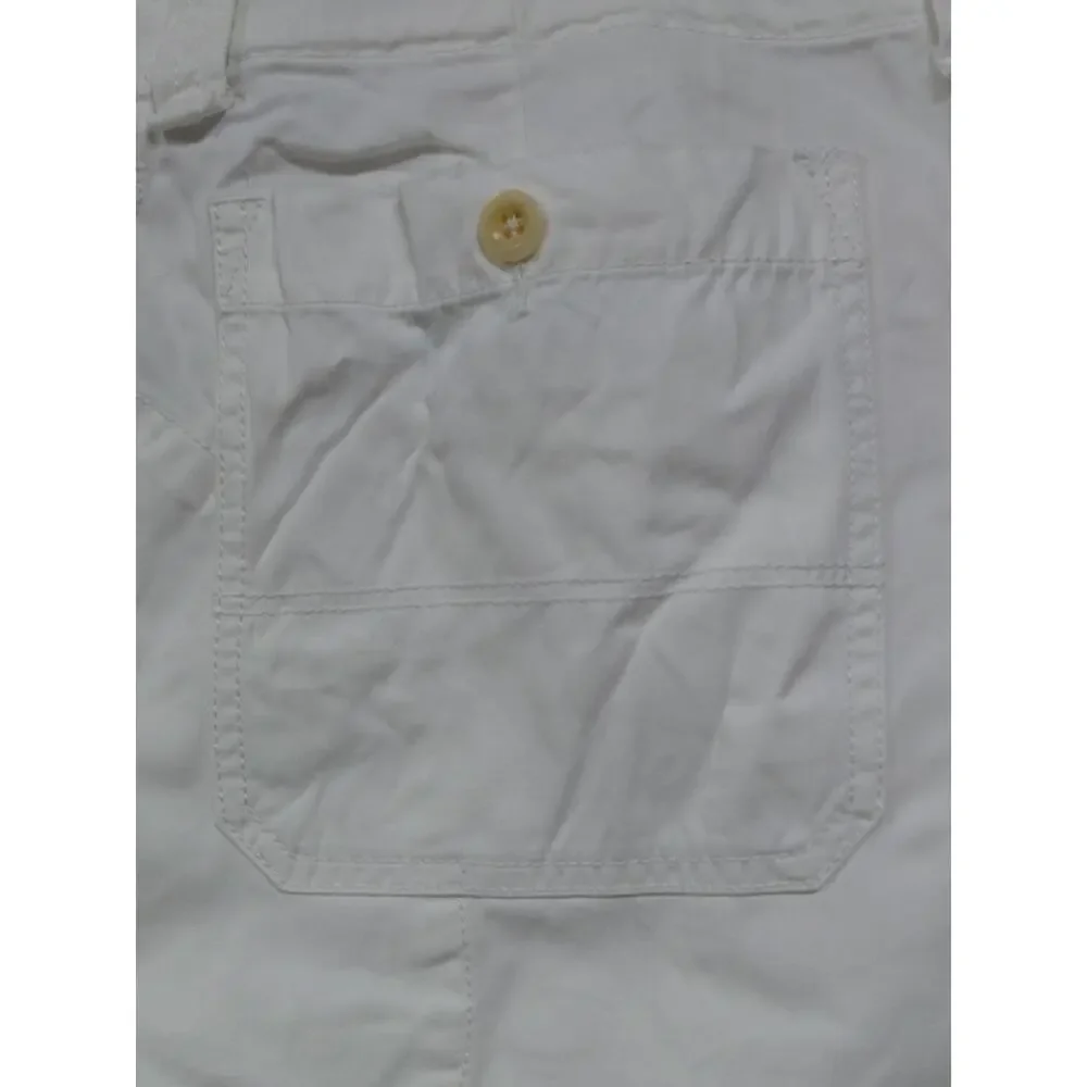 Polo by Ralph Lauren 100% Cotton Pants White Solid Woven Men Size 36 /30